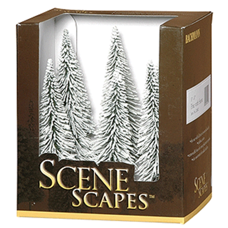 Bachmann 32002 5"-6" Pine Trees w/Snow