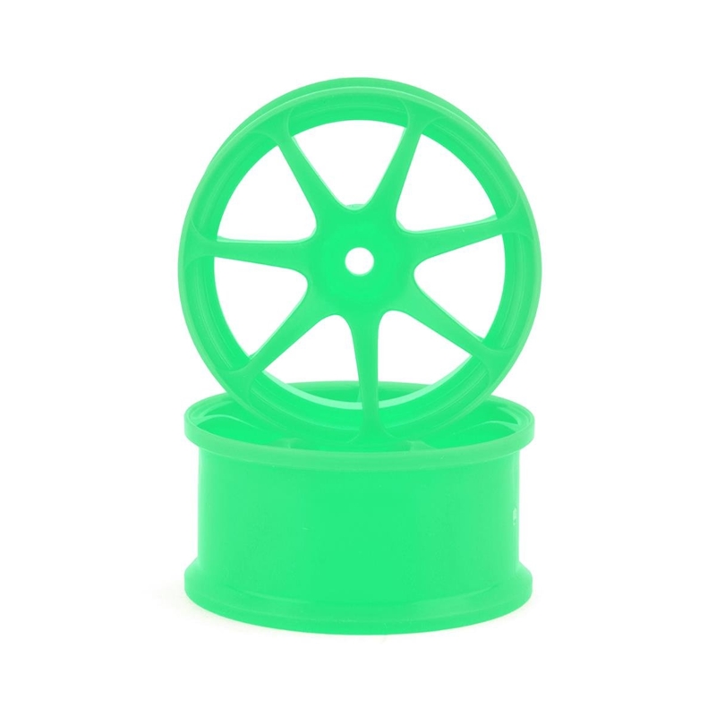 Integra IW-2208G AVS Model T7 High Traction Drift Wheel (Green) (2) (8mm Offset) w/12mm Hex