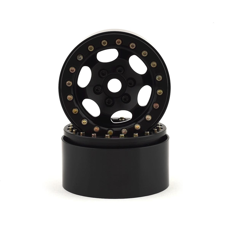 SSD RC SSD00322 1.9"" Rugged Beadlock Wheels (Black) (2)