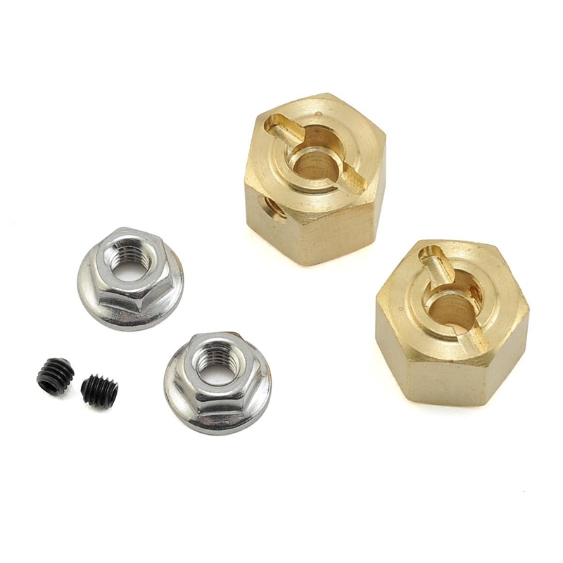 KNK KNK12X10BRA Oversized Brass Wheel Hexes 10mm