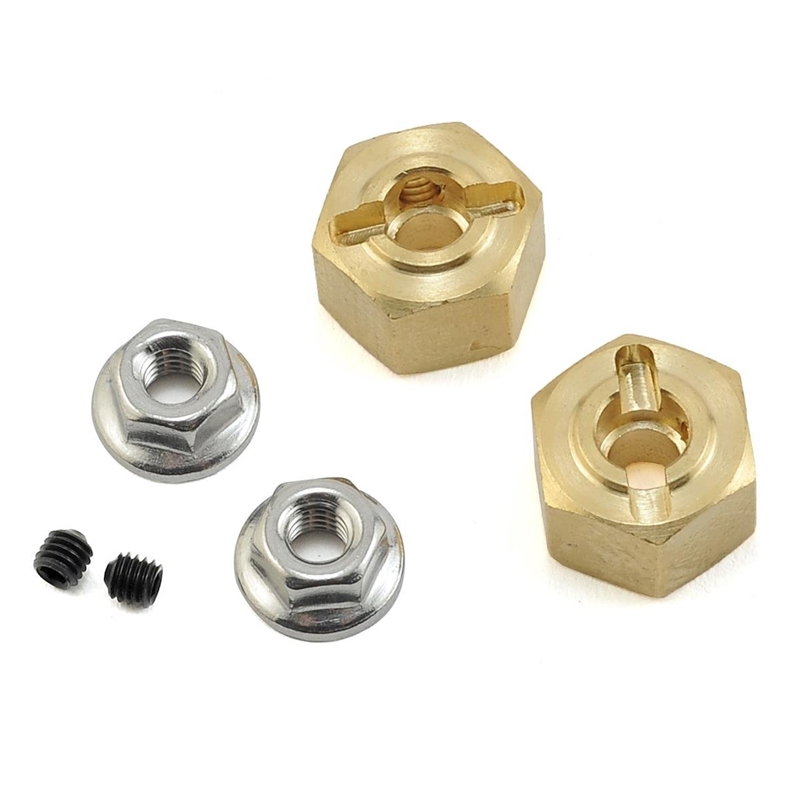 KNK KNK12X8BRA Oversized Brass Wheel Hexes 8mm